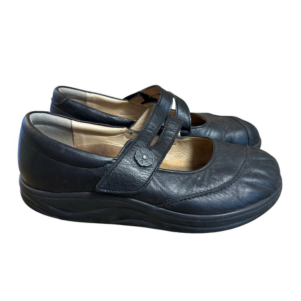 Finn Comfort Sacramento Mary Jane Black Leather Shoes Made In Germany UK 5.5